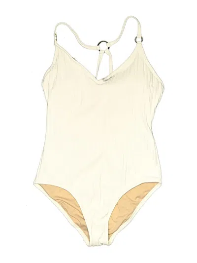 Pre-owned Kona Sol One Piece Swimsuit In White