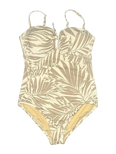 Pre-owned Kona Sol One Piece Swimsuit In White