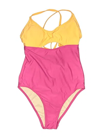 Pre-owned Kona Sol One Piece Swimsuit In Yellow