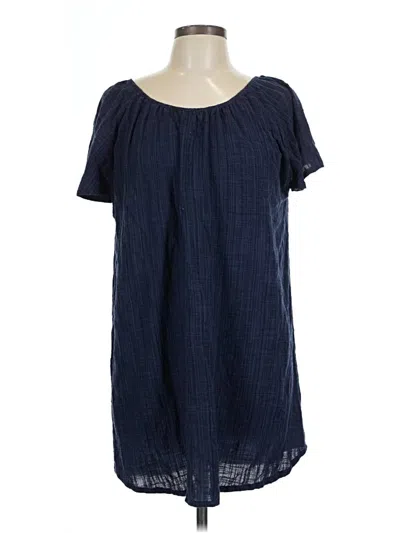 Kona Sol Short Sleeve Blouse In Blue