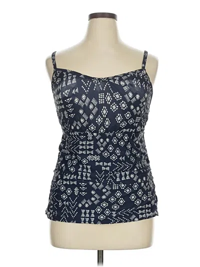 Pre-owned Kona Sol Sleeveless Blouse In Blue