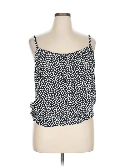 Pre-owned Kona Sol Sleeveless Top Black Square Neckline Tops
