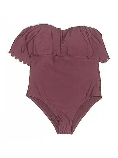 Pre-owned Kona Sol Swimsuit Bottoms In Burgundy
