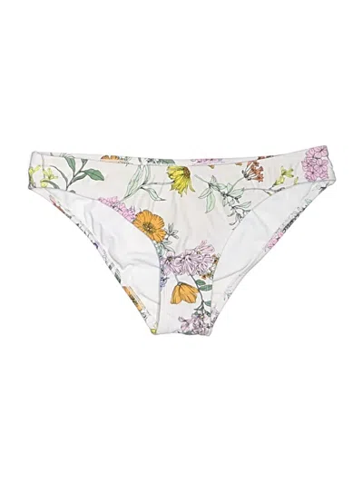 Pre-owned Kona Sol Swimsuit Bottoms In White