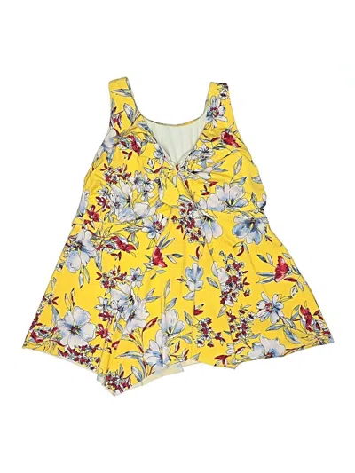Pre-owned Kona Sol Swimsuit Cover Up In Yellow