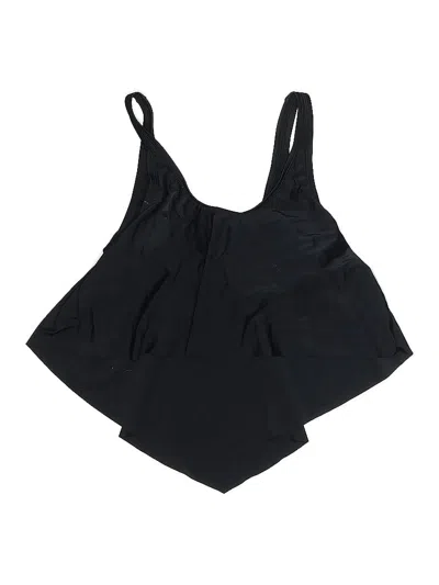 Pre-owned Kona Sol Swimsuit Top Black Solid Pattern Swimwear
