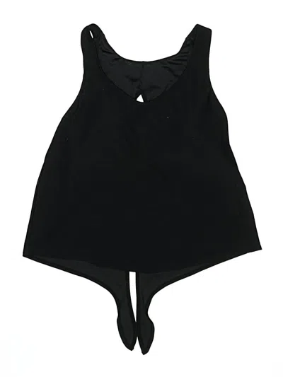 Pre-owned Kona Sol Swimsuit Top Black Solid Pattern Swimwear