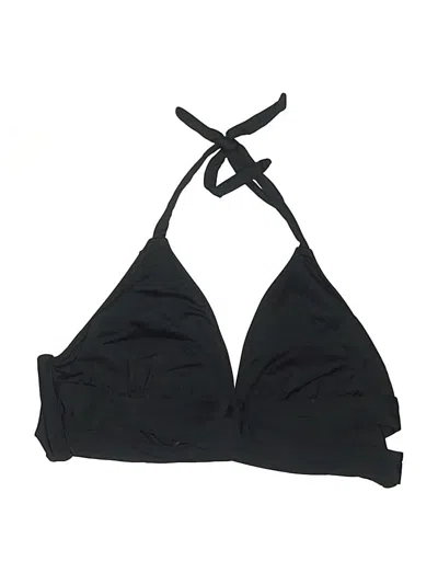 Pre-owned Kona Sol Swimsuit Top Black Solid Pattern Swimwear