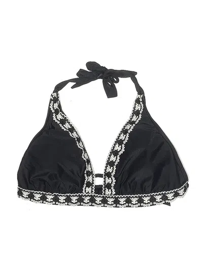 Pre-owned Kona Sol Swimsuit Top Black Swimwear