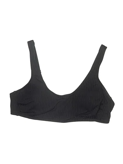 Pre-owned Kona Sol Swimsuit Top Black Swimwear