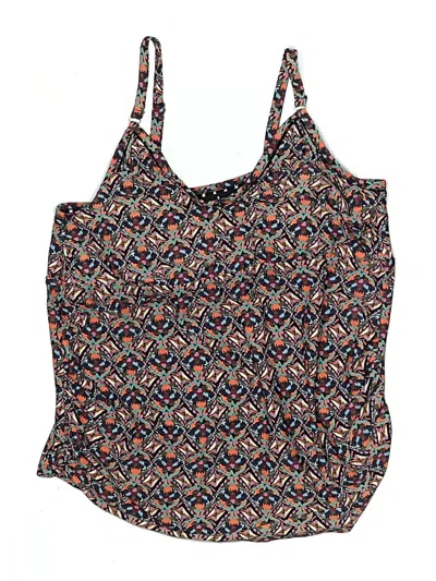 Pre-owned Kona Sol Swimsuit Top Blue Print Pattern Swimwear