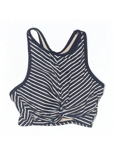 Pre-owned Kona Sol Swimsuit Top Blue Swimwear