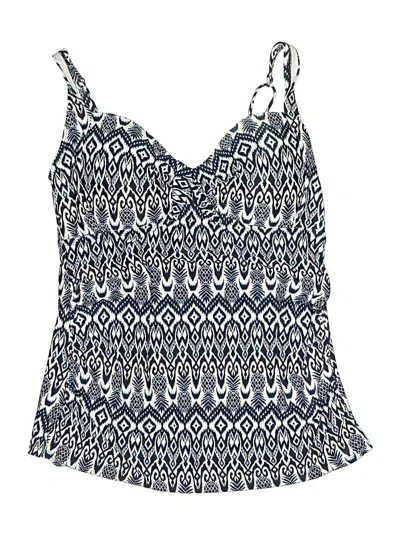 Pre-owned Kona Sol Swimsuit Top Blue Swimwear