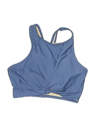 Pre-owned Kona Sol Swimsuit Top Blue Swimwear