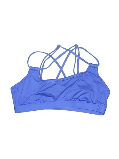 Pre-owned Kona Sol Swimsuit Top Blue Swimwear