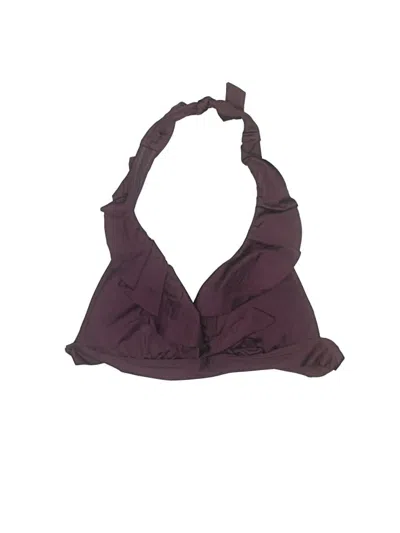 Pre-owned Kona Sol Swimsuit Top Burgundy Swimwear