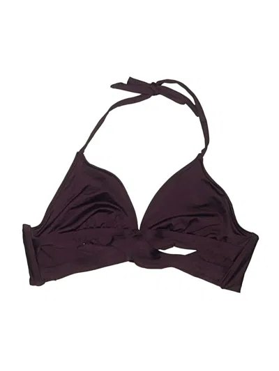 Pre-owned Kona Sol Swimsuit Top Burgundy Swimwear