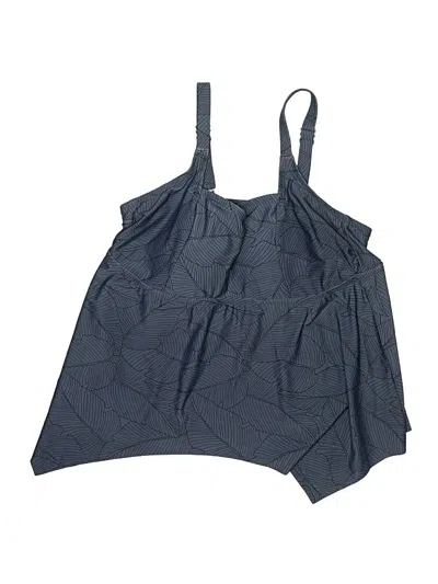 Pre-owned Kona Sol Swimsuit Top Gray Swimwear