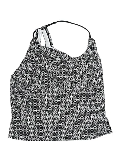 Pre-owned Kona Sol Swimsuit Top Gray Swimwear
