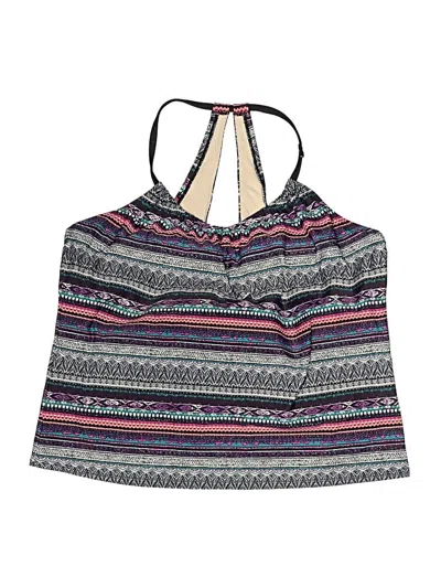 Pre-owned Kona Sol Swimsuit Top Gray Swimwear