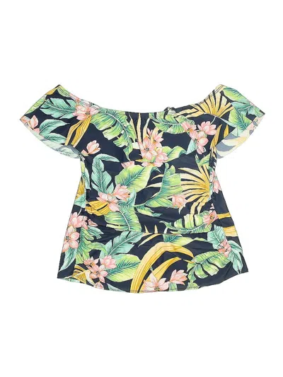 Pre-owned Kona Sol Swimsuit Top Green Swimwear