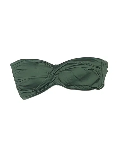 Pre-owned Kona Sol Swimsuit Top Green Swimwear