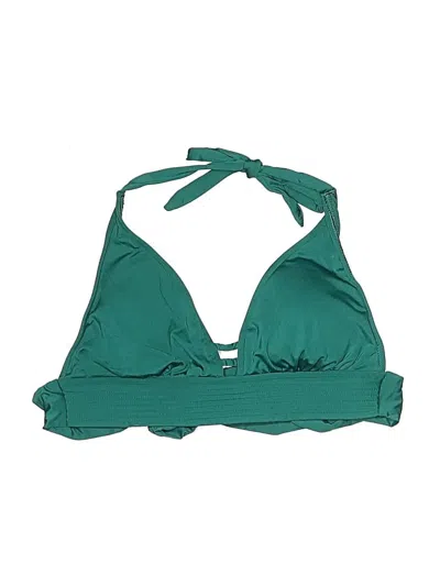 Pre-owned Kona Sol Swimsuit Top Green Swimwear