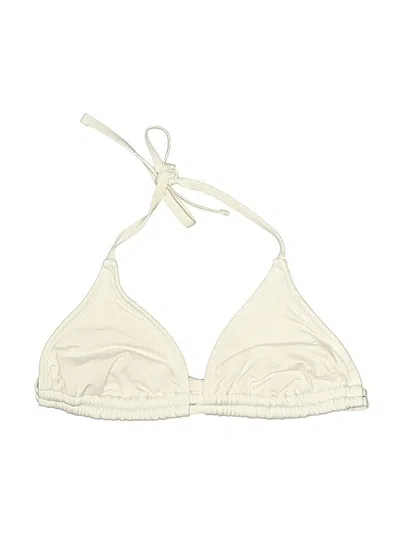 Pre-owned Kona Sol Swimsuit Top Ivory Swimwear