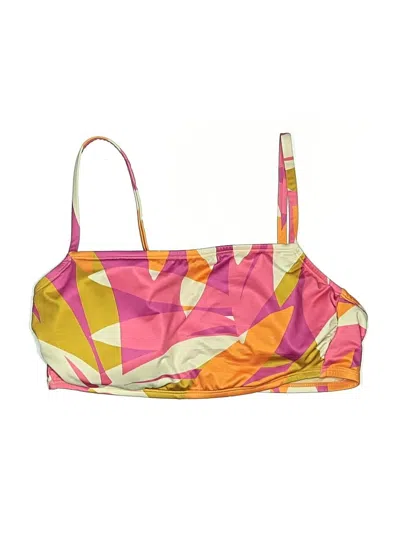 Pre-owned Kona Sol Swimsuit Top Pink Swimwear