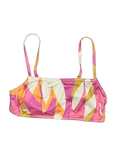 Pre-owned Kona Sol Swimsuit Top Pink Swimwear