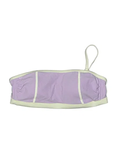 Pre-owned Kona Sol Swimsuit Top Purple Swimwear