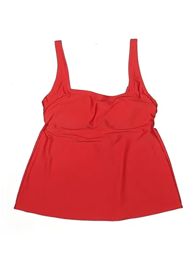 Pre-owned Kona Sol Swimsuit Top Red Swimwear