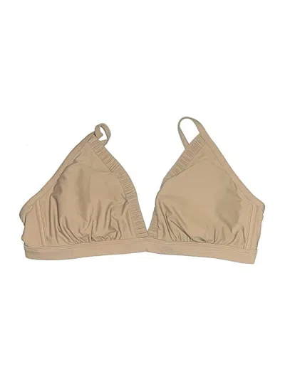 Pre-owned Kona Sol Swimsuit Top Tan Swimwear