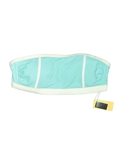 Pre-owned Kona Sol Swimsuit Top Teal Swimwear