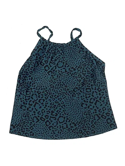 Pre-owned Kona Sol Swimsuit Top Teal Swimwear