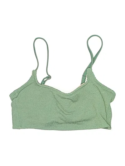 Pre-owned Kona Sol Swimsuit Top Teal Swimwear