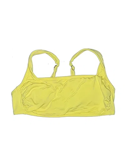 Pre-owned Kona Sol Swimsuit Top Yellow Swimwear