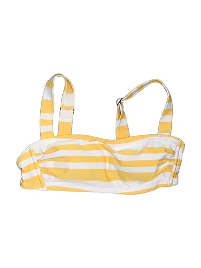Pre-owned Kona Sol Swimsuit Top Yellow Swimwear