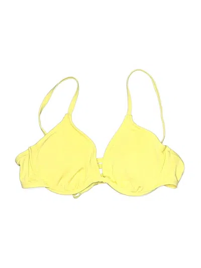 Pre-owned Kona Sol Swimsuit Top Yellow Swimwear