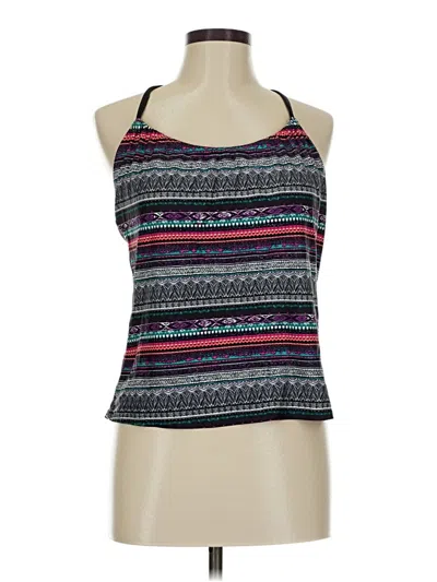 Pre-owned Kona Sol Tank Top Blue Halter Neckline Tops