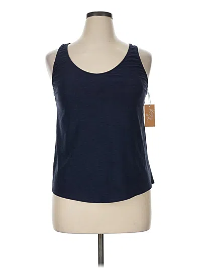 Pre-owned Kona Sol Tank Top Blue Halter Neckline Tops