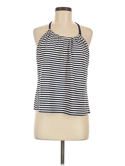 Pre-owned Kona Sol Tank Top Blue Halter Neckline Tops