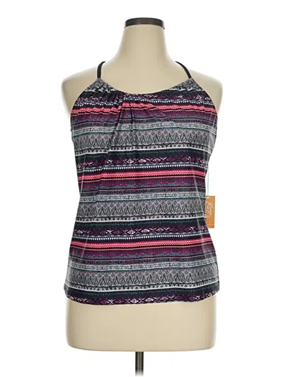 Pre-owned Kona Sol Tank Top Purple Halter Neckline Tops