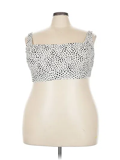 Pre-owned Kona Sol Tube Top Ivory Strapless Neckline Tops In White