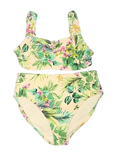 Pre-owned Kona Sol Two Piece Swimsuit In Ivory