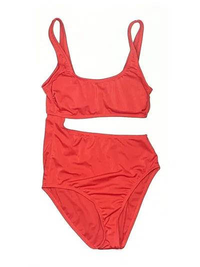 Pre-owned Kona Sol Two Piece Swimsuit In Red