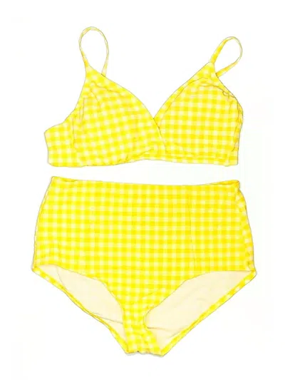 Pre-owned Kona Sol Two Piece Swimsuit In Yellow