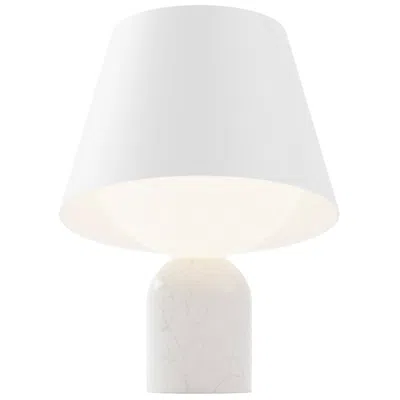 Koncept Dude 12 3/4" High Carrara White Led Table Lamp