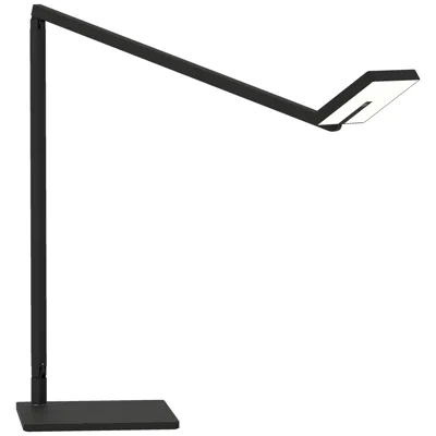 Koncept Focaccia Matte Black Led Desk Lamp With Usb Port