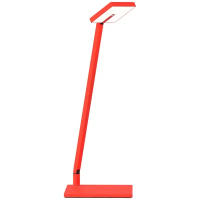 Koncept Foccacia Solo Adjustable Fire Red Modern Led Desk Lamp With Usb